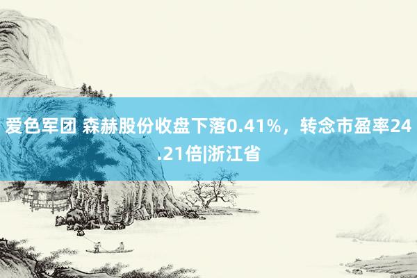爱色军团 森赫股份收盘下落0.41%，转念市盈率24.21倍|浙江省