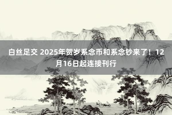 白丝足交 2025年贺岁系念币和系念钞来了！12月16日起连接刊行