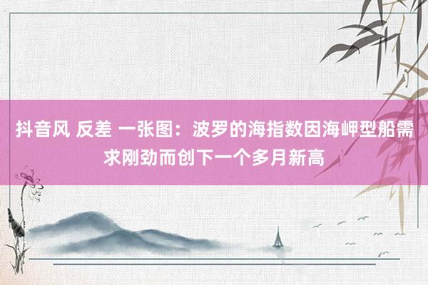 抖音风 反差 一张图：波罗的海指数因海岬型船需求刚劲而创下一个多月新高